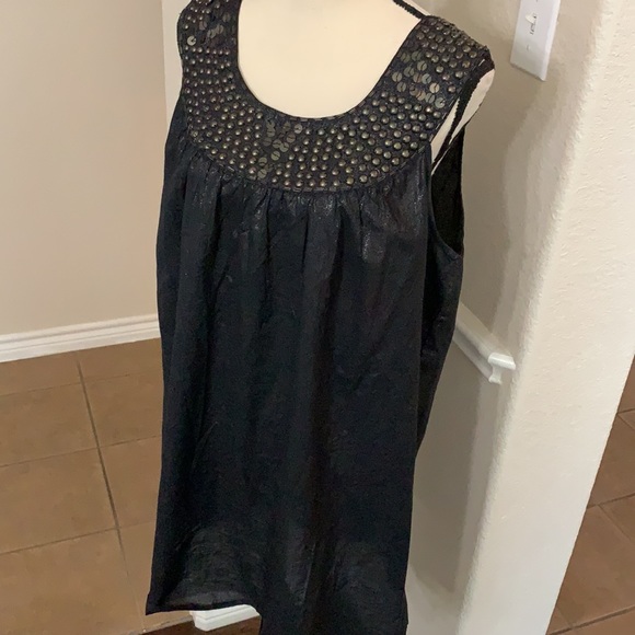 COPY - Adrienne Papell black metallic shift dress size 12 - Picture 10 of 14